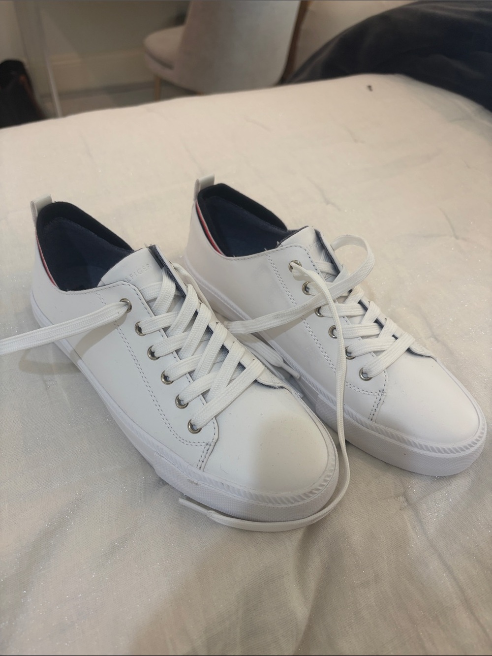 Tommy Hilfiger White Sneakers (Converse/Chuck Taylor style)